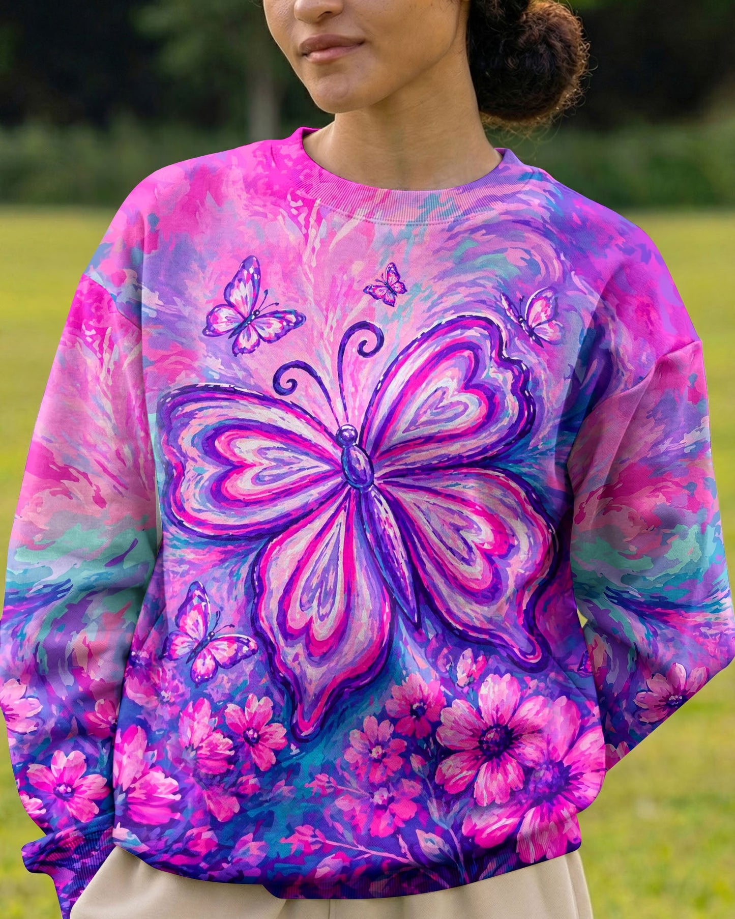 WHISPER WORDS OF WISDOM LET IT BE BUTTERFLY ALL OVER PRINT - TLHN2304261
