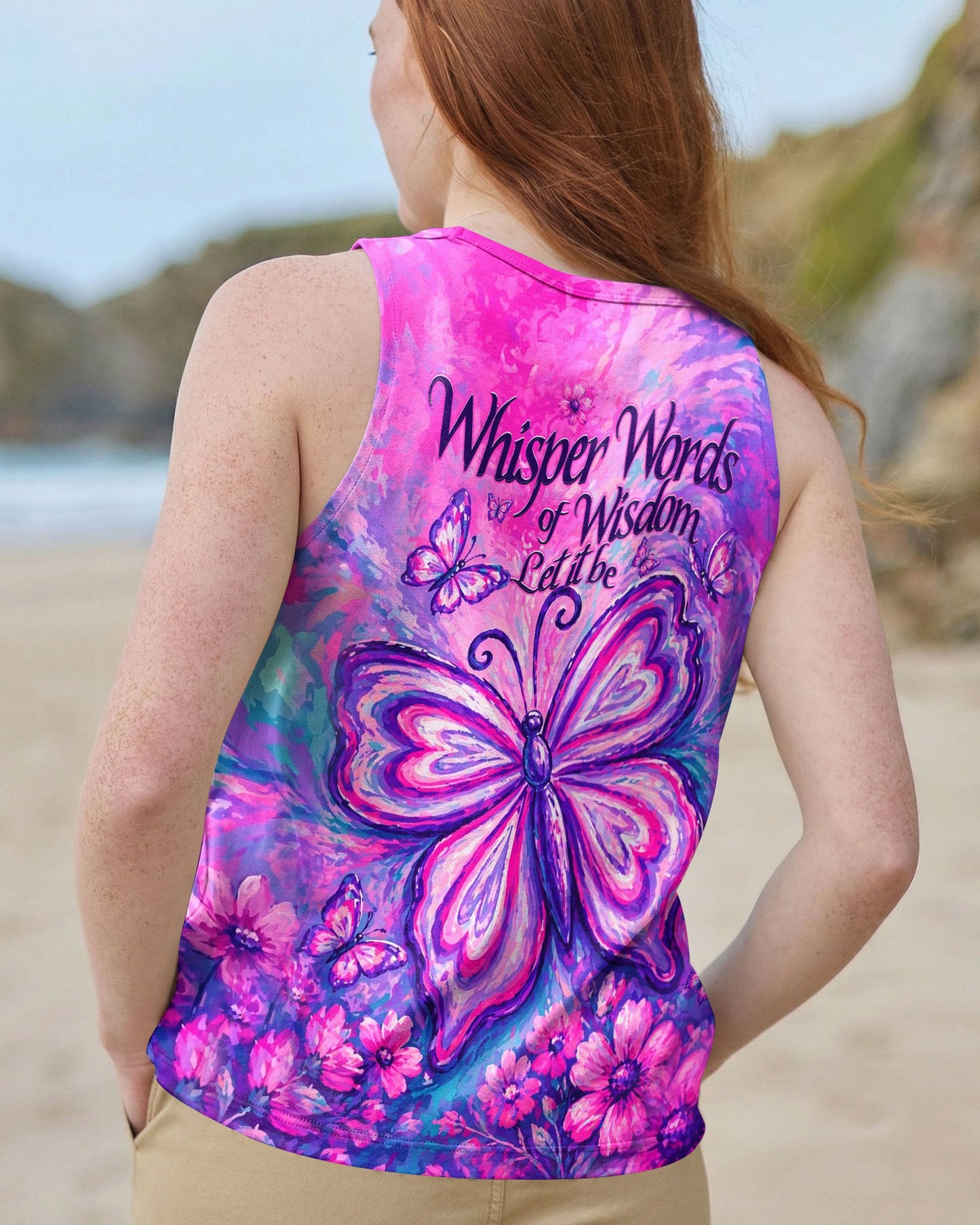 WHISPER WORDS OF WISDOM LET IT BE BUTTERFLY ALL OVER PRINT - TLHN2304261