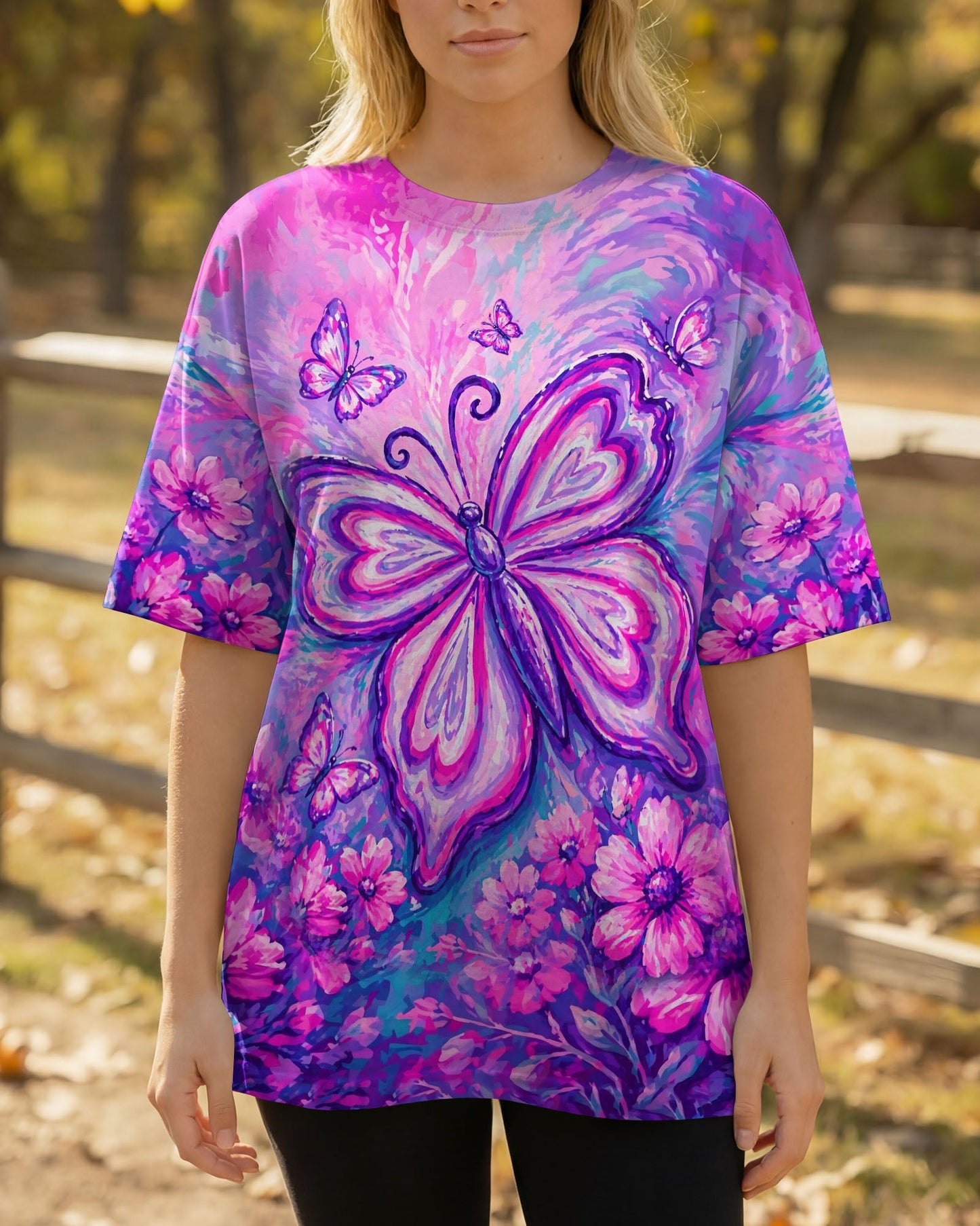 WHISPER WORDS OF WISDOM LET IT BE BUTTERFLY ALL OVER PRINT - TLHN2304261