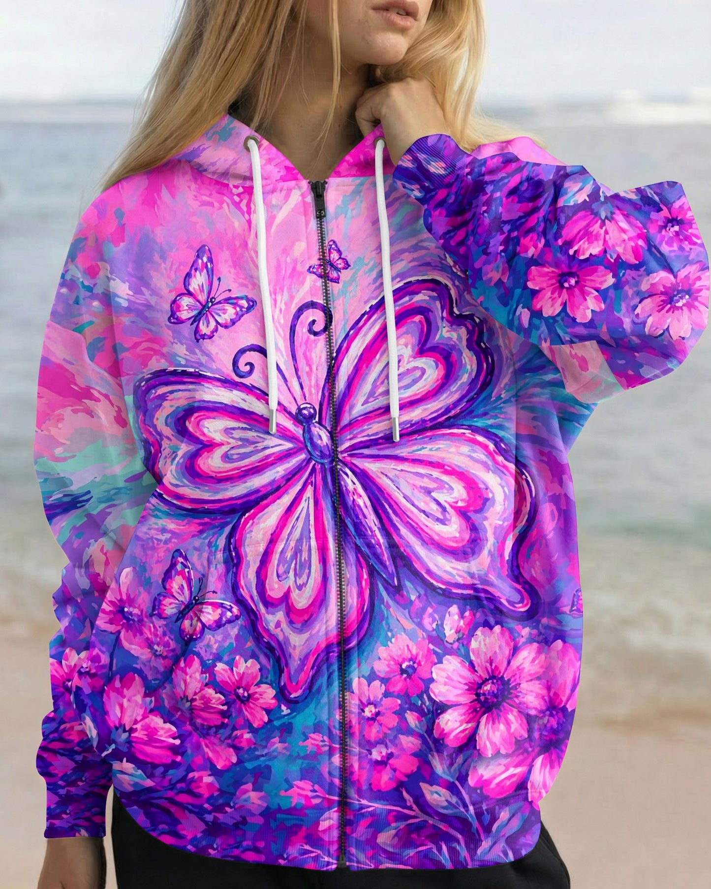 WHISPER WORDS OF WISDOM LET IT BE BUTTERFLY ALL OVER PRINT - TLHN2304261