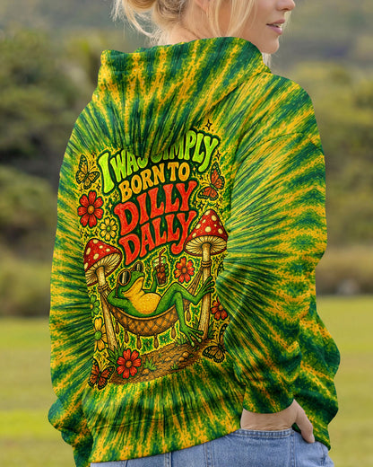 I WAS SIMPLY BORN TO DILLY DALLY FROG ALL OVER PRINT  - TLHN2404263