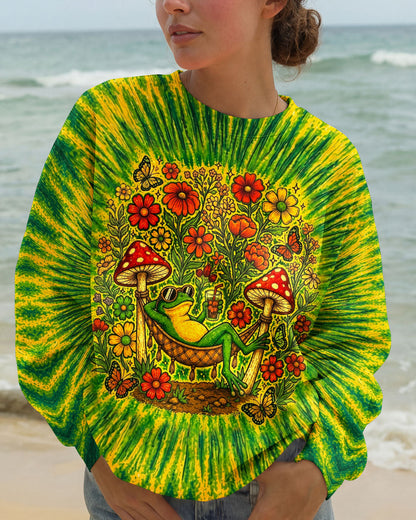 I WAS SIMPLY BORN TO DILLY DALLY FROG ALL OVER PRINT  - TLHN2404263