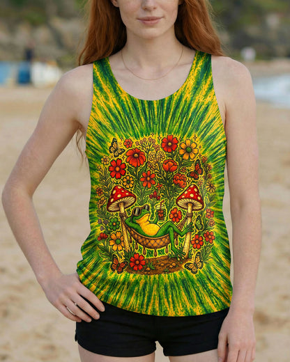 I WAS SIMPLY BORN TO DILLY DALLY FROG ALL OVER PRINT  - TLHN2404263