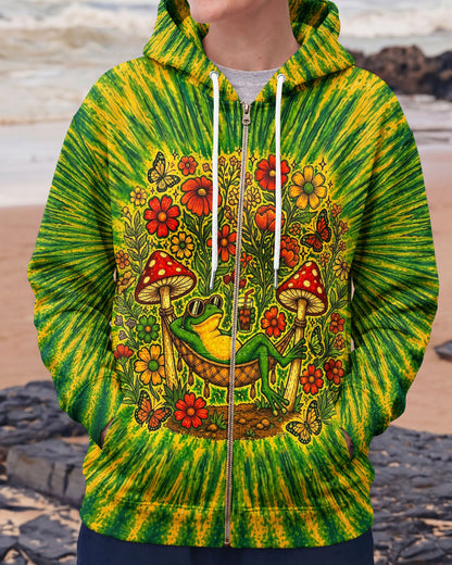 I WAS SIMPLY BORN TO DILLY DALLY FROG ALL OVER PRINT  - TLHN2404263