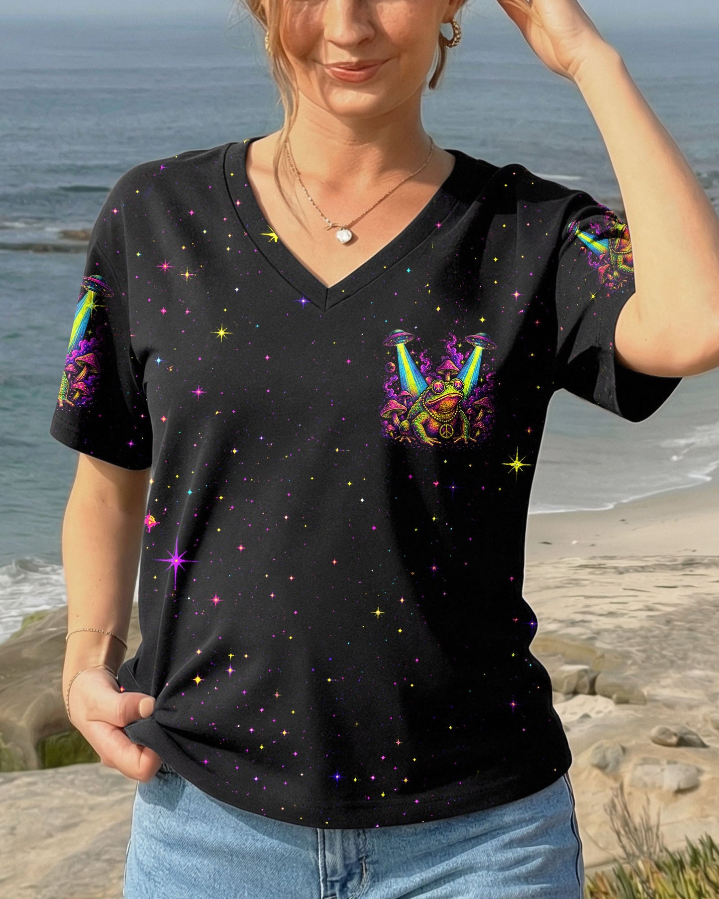 LICK THE TOAD MEET THE ALIENS ALL OVER PRINT   - TLHN3006261