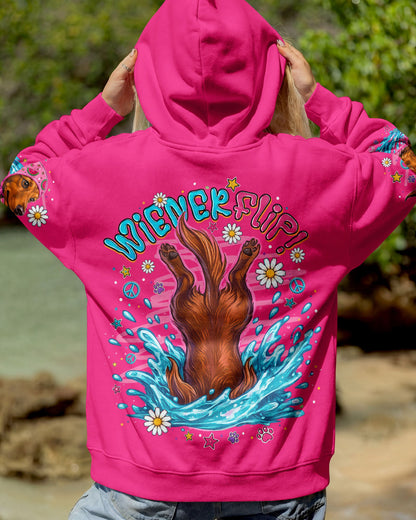 SKINNY DIP WIENER FLIP DACHSHUND DOG  ALL OVER PRINT - TLNO0306262
