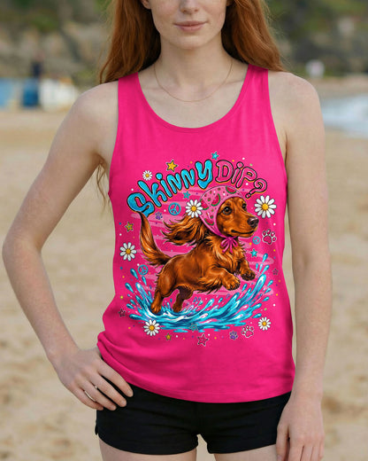 SKINNY DIP WIENER FLIP DACHSHUND DOG  ALL OVER PRINT - TLNO0306262
