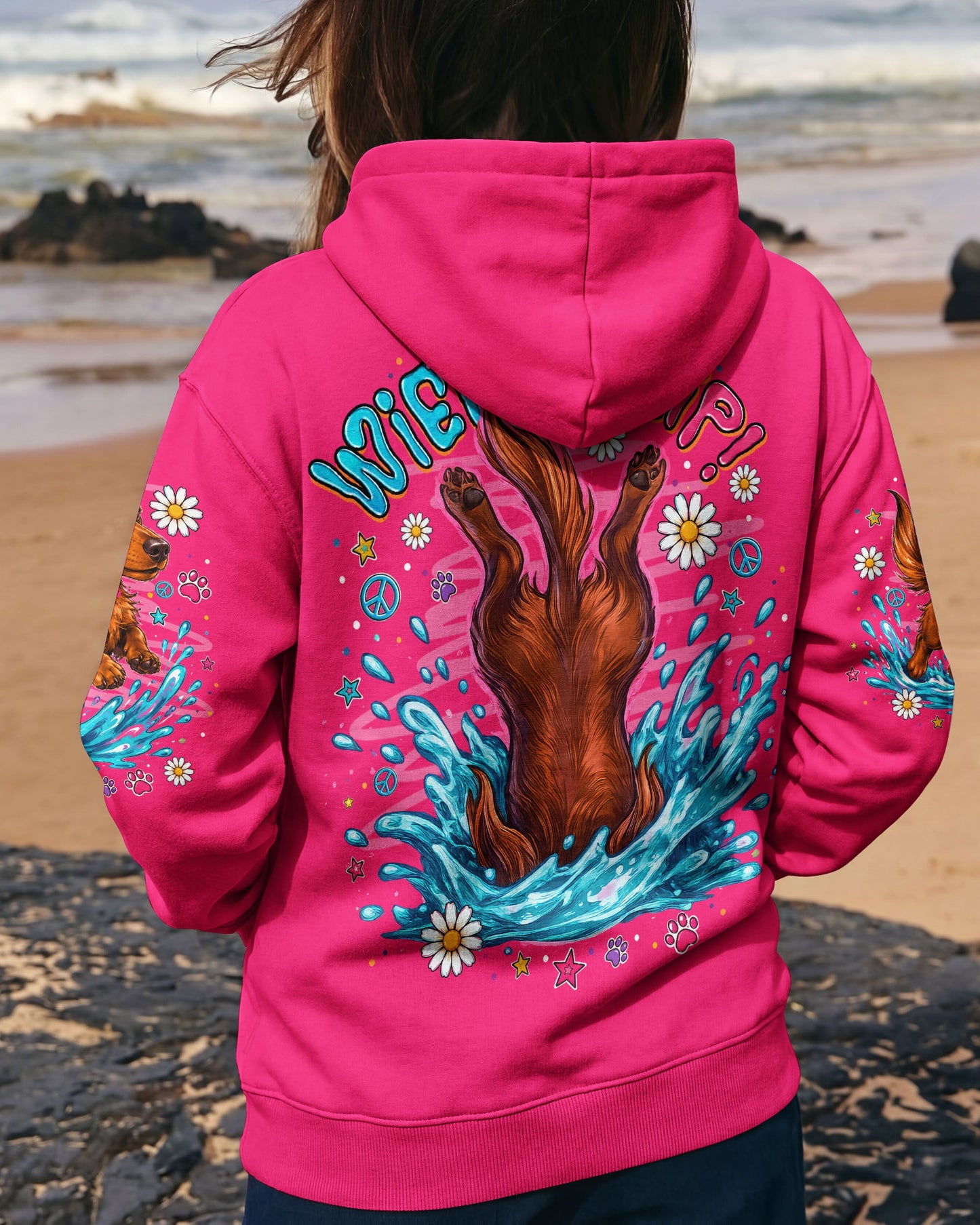 SKINNY DIP WIENER FLIP DACHSHUND DOG  ALL OVER PRINT - TLNO0306262