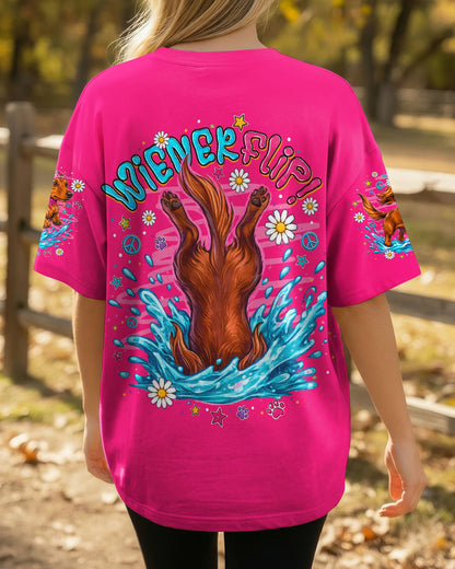 SKINNY DIP WIENER FLIP DACHSHUND DOG  ALL OVER PRINT - TLNO0306262