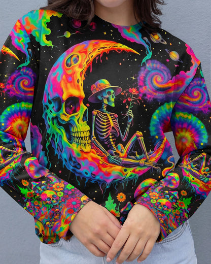 HIPPIE SKULL PSYCHEDELIC  ALL OVER PRINT  - TLNO0604261