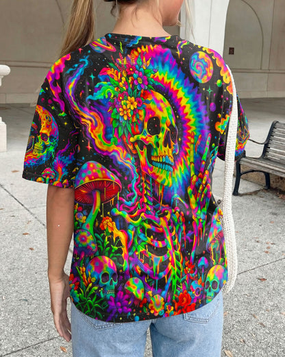 HIPPIE SKULL PSYCHEDELIC  ALL OVER PRINT  - TLNO0604261