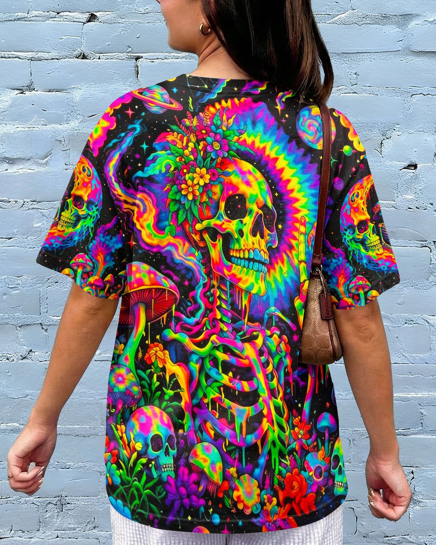 HIPPIE SKULL PSYCHEDELIC  ALL OVER PRINT  - TLNO0604261