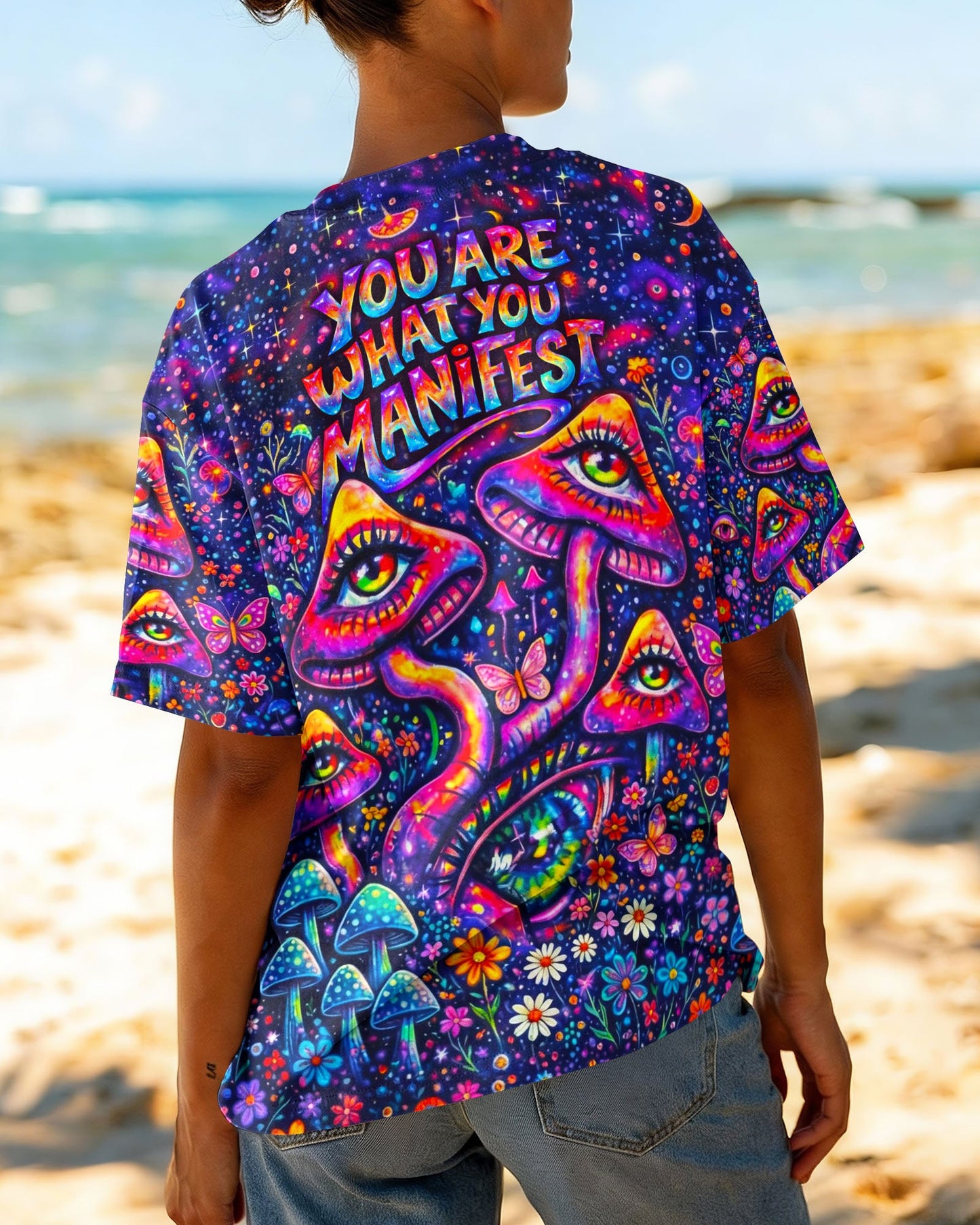 YOU ARE WHAT YOU MANIFEST MUSHROOM ALL OVER PRINT - TLNO06064262