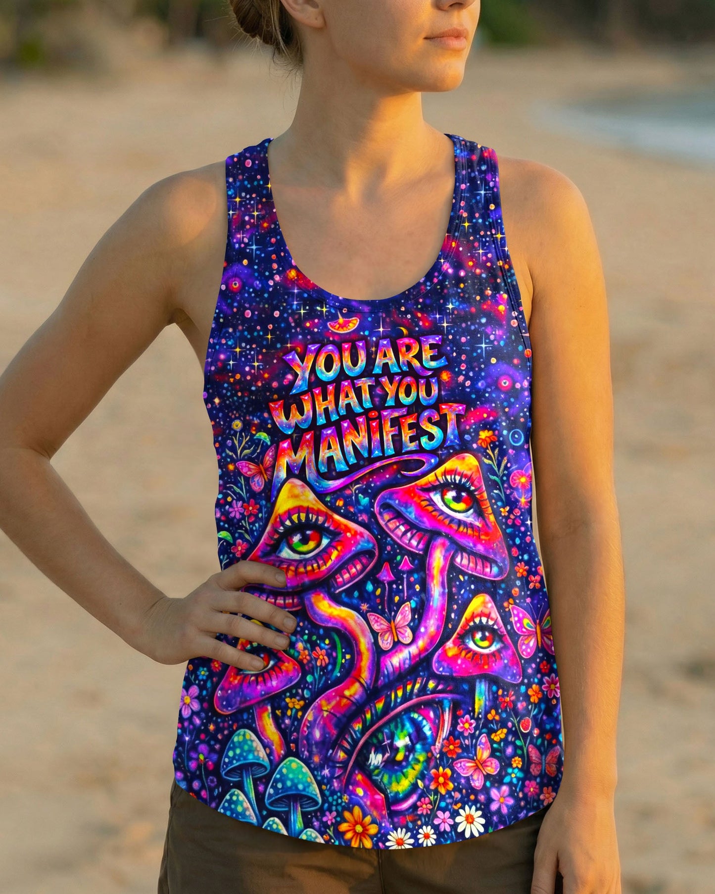 YOU ARE WHAT YOU MANIFEST MUSHROOM ALL OVER PRINT - TLNO06064262