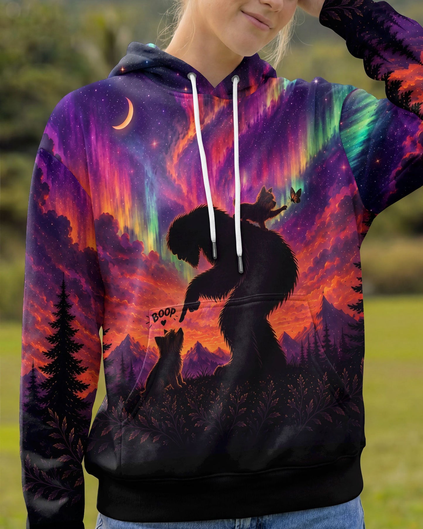 BOOP BIGFOOT YORKIE DOG AURORA ALL OVER PRINT - TLNO0807261