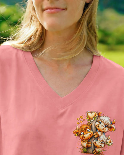GOOD TIMES CRAZY FRIEND HIGHLAND COW ALL OVER PRINT - TLNO0807263
