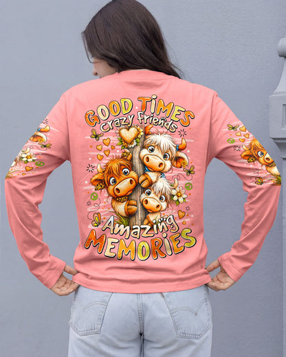 GOOD TIMES CRAZY FRIEND HIGHLAND COW ALL OVER PRINT - TLNO0807263