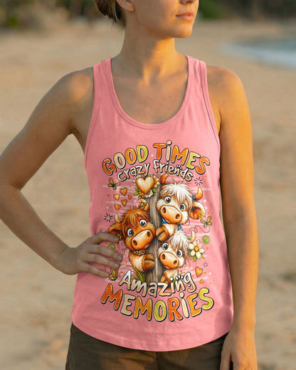 GOOD TIMES CRAZY FRIEND HIGHLAND COW ALL OVER PRINT - TLNO0807263
