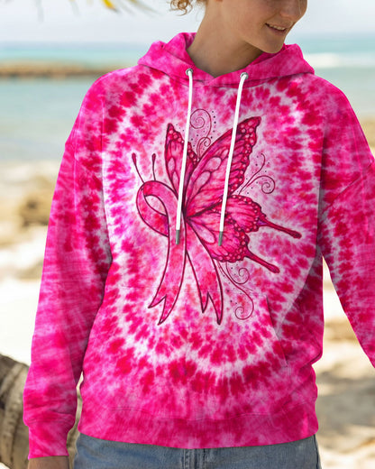 RIBBON BREAST CANCER AWARENESS PINK SWIRL ALL OVER PRINT  - TLNO0904262
