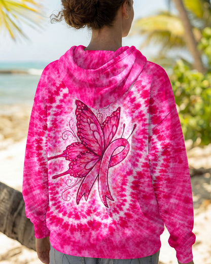 RIBBON BREAST CANCER AWARENESS PINK SWIRL ALL OVER PRINT  - TLNO0904262