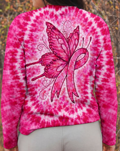 RIBBON BREAST CANCER AWARENESS PINK SWIRL ALL OVER PRINT  - TLNO0904262