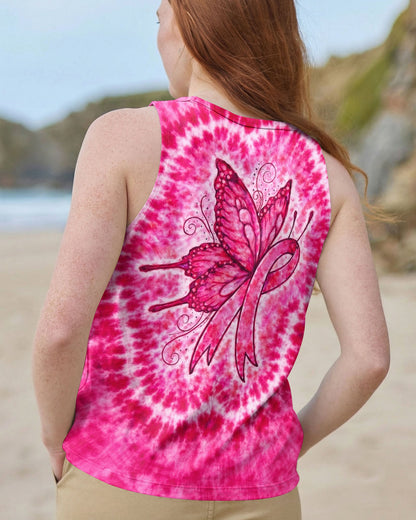 RIBBON BREAST CANCER AWARENESS PINK SWIRL ALL OVER PRINT  - TLNO0904262