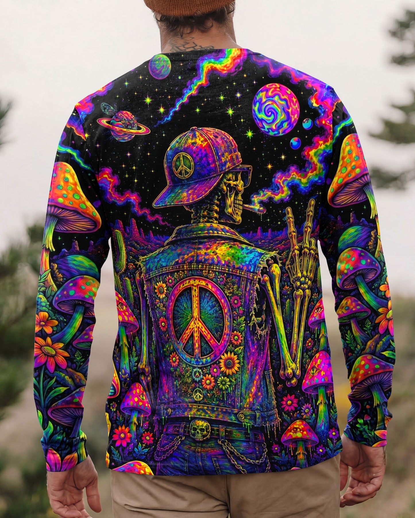 SKELETON COSMIC DESERT ALL OVER PRINT   - TLNO1305261
