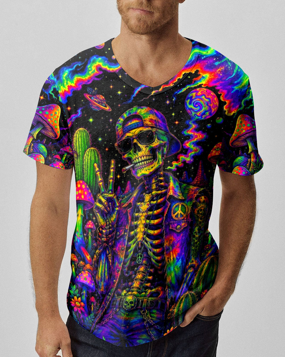 SKELETON COSMIC DESERT ALL OVER PRINT   - TLNO1305261