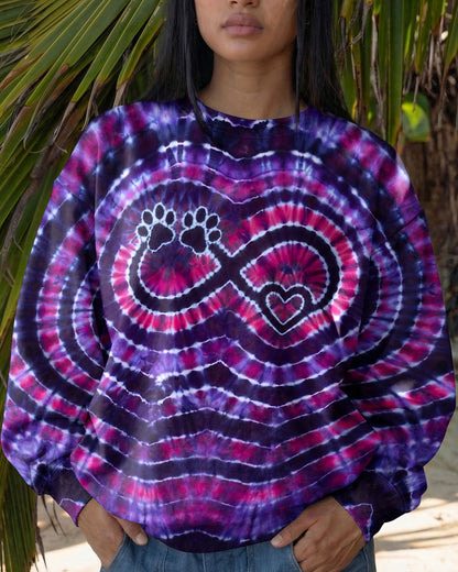 INFINITY HEART PAW PRINT SWIRL ALL OVER PRINT  - TLNO1506262