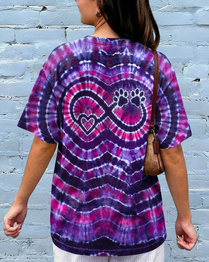 INFINITY HEART PAW PRINT SWIRL ALL OVER PRINT  - TLNO1506262