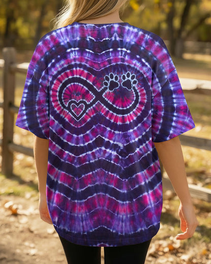INFINITY HEART PAW PRINT SWIRL ALL OVER PRINT  - TLNO1506262