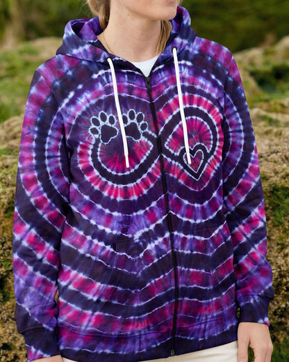 INFINITY HEART PAW PRINT SWIRL ALL OVER PRINT  - TLNO1506262