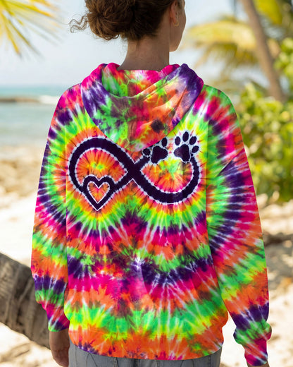INFINITY HEART PAW PRINT SWIRL ALL OVER PRINT  - TLNO1606263