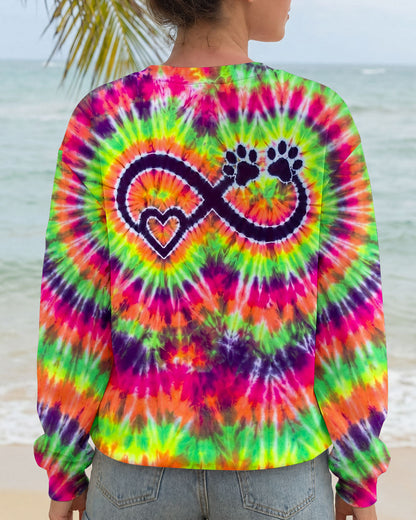 INFINITY HEART PAW PRINT SWIRL ALL OVER PRINT  - TLNO1606263