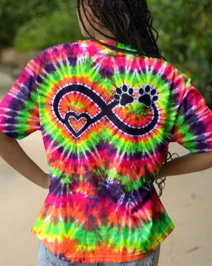 INFINITY HEART PAW PRINT SWIRL ALL OVER PRINT  - TLNO1606263