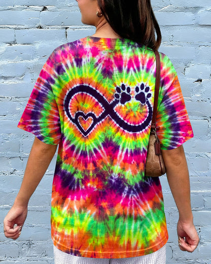 INFINITY HEART PAW PRINT SWIRL ALL OVER PRINT  - TLNO1606263