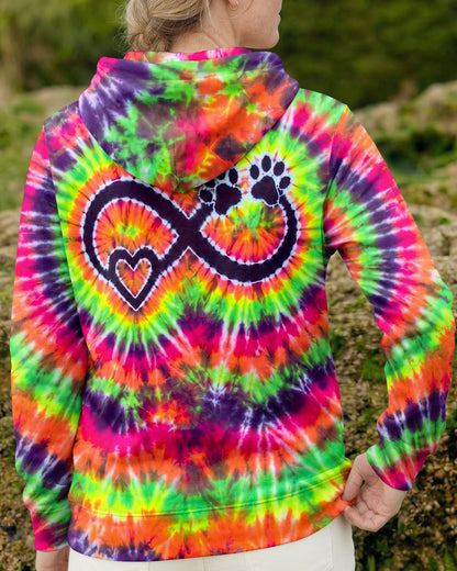 INFINITY HEART PAW PRINT SWIRL ALL OVER PRINT  - TLNO1606263