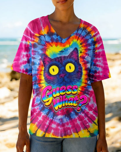 GUESS WHAT FUNNY CAT ALL OVER PRINT - TLNO1805261