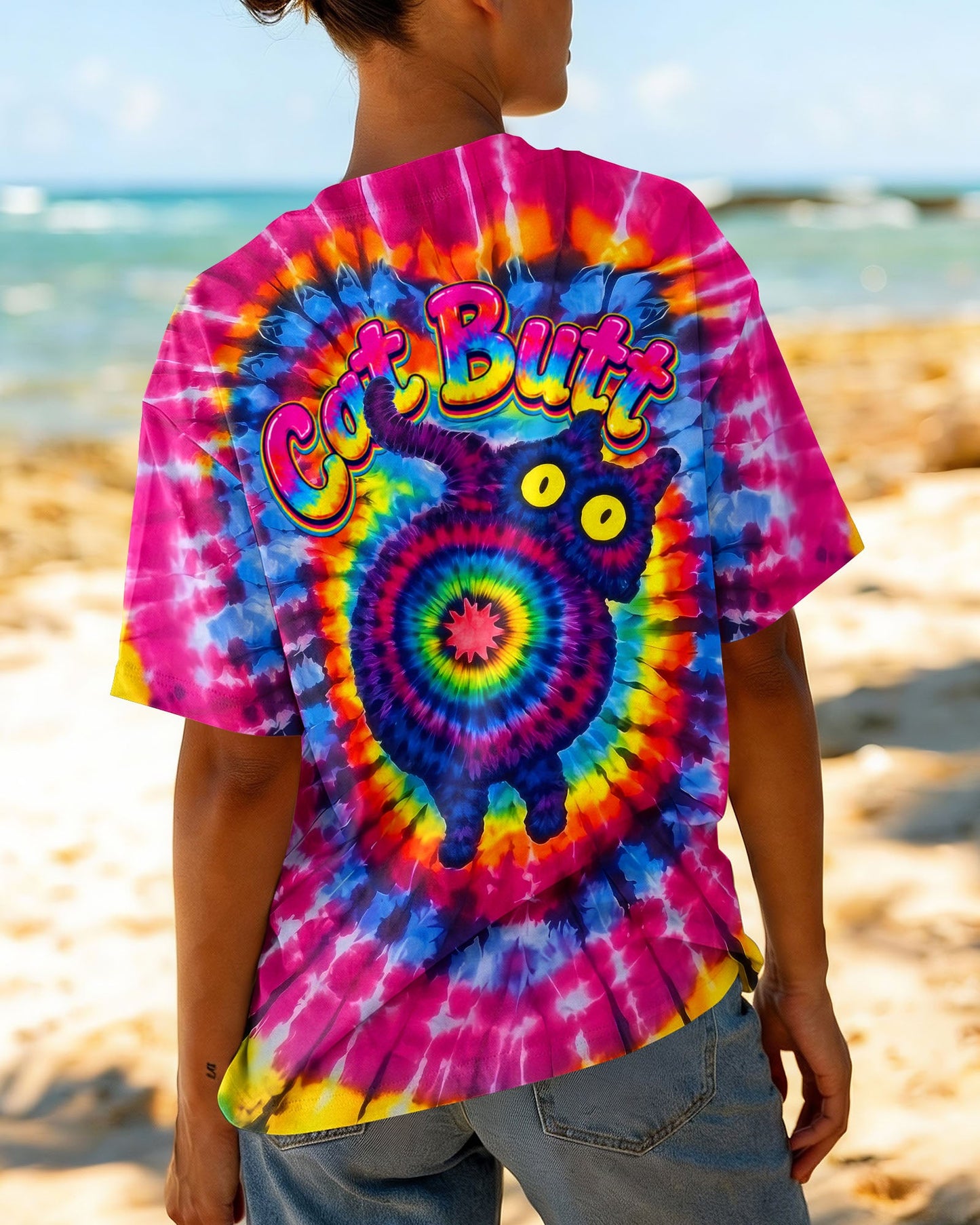 GUESS WHAT FUNNY CAT ALL OVER PRINT - TLNO1805261