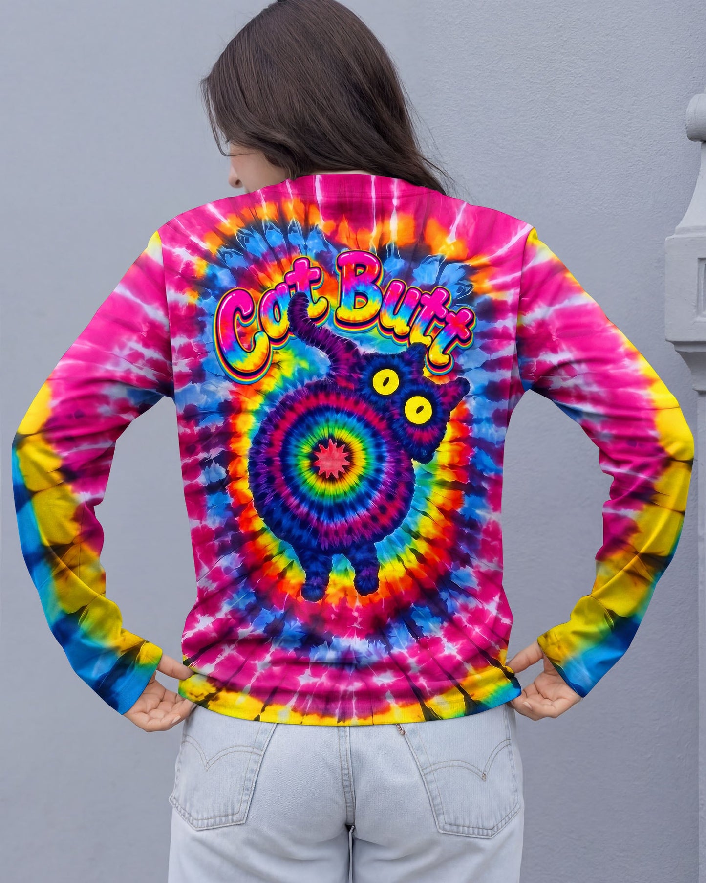 GUESS WHAT FUNNY CAT ALL OVER PRINT - TLNO1805261