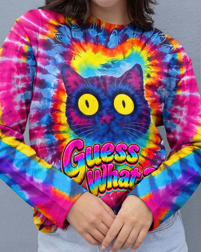 GUESS WHAT FUNNY CAT ALL OVER PRINT - TLNO1805261