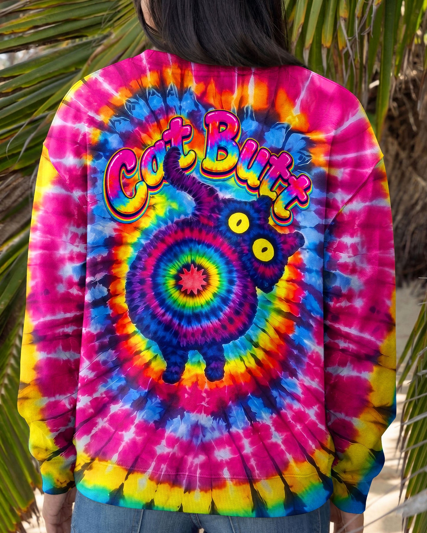 GUESS WHAT FUNNY CAT ALL OVER PRINT - TLNO1805261