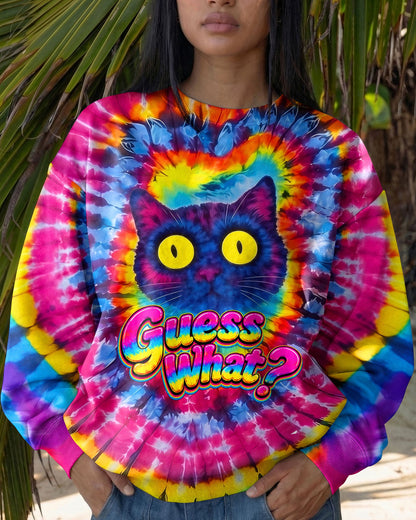 GUESS WHAT FUNNY CAT ALL OVER PRINT - TLNO1805261