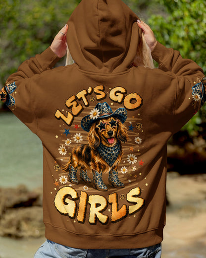 LET'S GO GIRLS DACHSHUND DOG ALL OVER PRINT - TLNO1906261