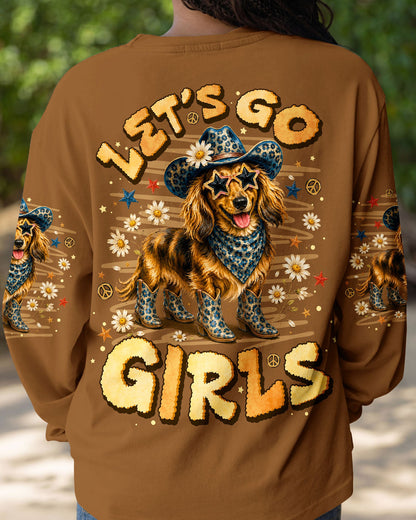 LET'S GO GIRLS DACHSHUND DOG ALL OVER PRINT - TLNO1906261