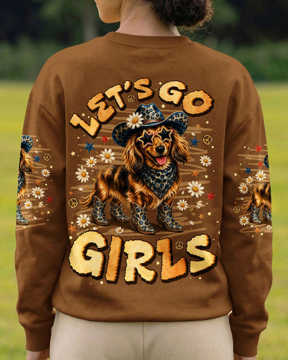 LET'S GO GIRLS DACHSHUND DOG ALL OVER PRINT - TLNO1906261