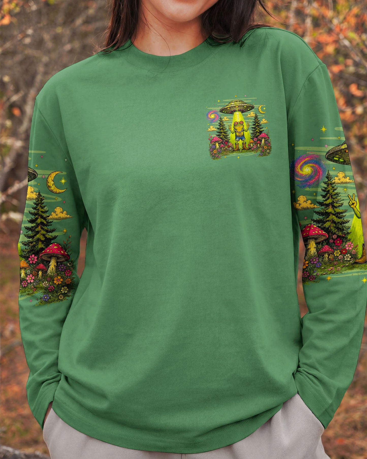 GOTTA GO VIBES ARE OFF FROG ALL OVER PRINT - TLNO1906262