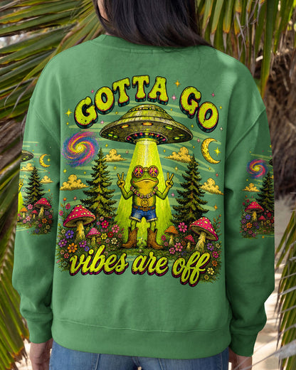 GOTTA GO VIBES ARE OFF FROG ALL OVER PRINT - TLNO1906262