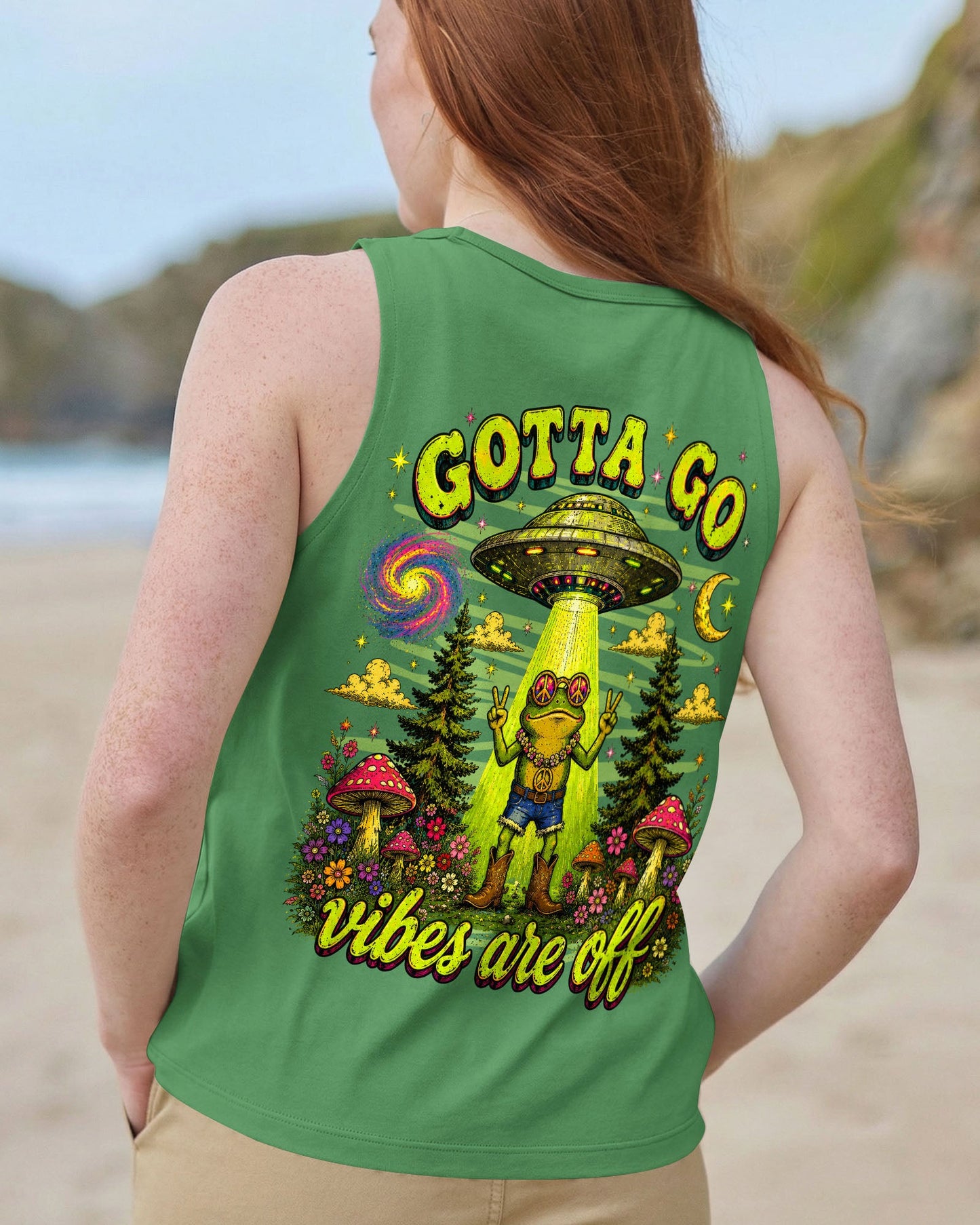 GOTTA GO VIBES ARE OFF FROG ALL OVER PRINT - TLNO1906262