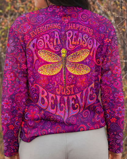JUST BELIEVE DRAGONFLY ART ALL OVER PRINT  - TLNO2204261